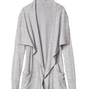 Athleta Studio Wrap XS light grey great condition!
